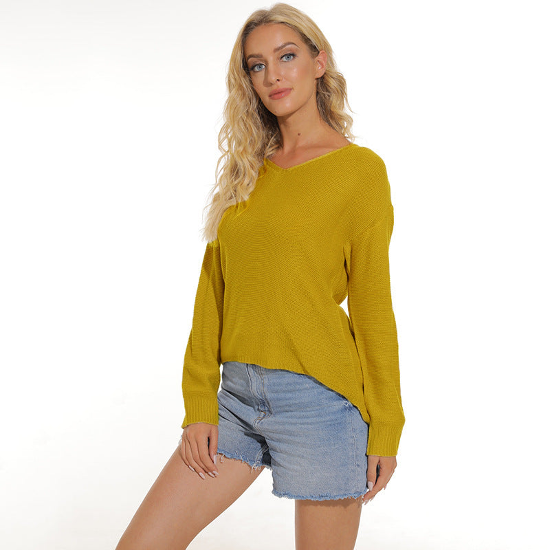 Damen Pullover mit weichem Maschenstrick und lässigem Schnitt EB