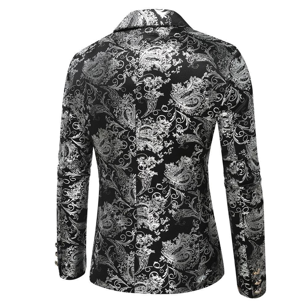 Herren eleganter Goldmuster Blazer EB