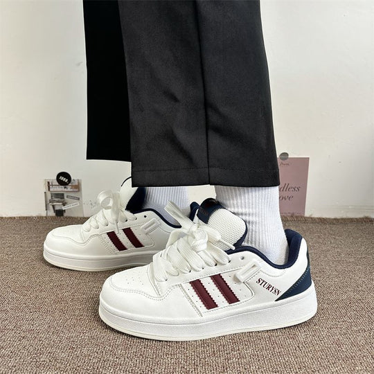 Damen modische Sneakers mit atmungsaktiven Mesh-Einsätzen und rutschfester Sohle EB