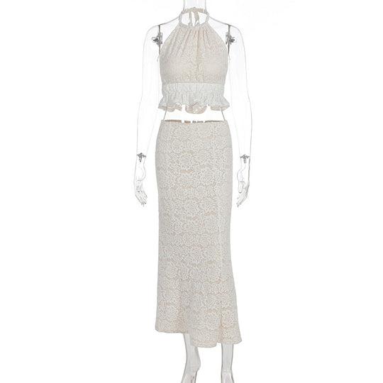 Damen Elegantes Spitzenkleid EB
