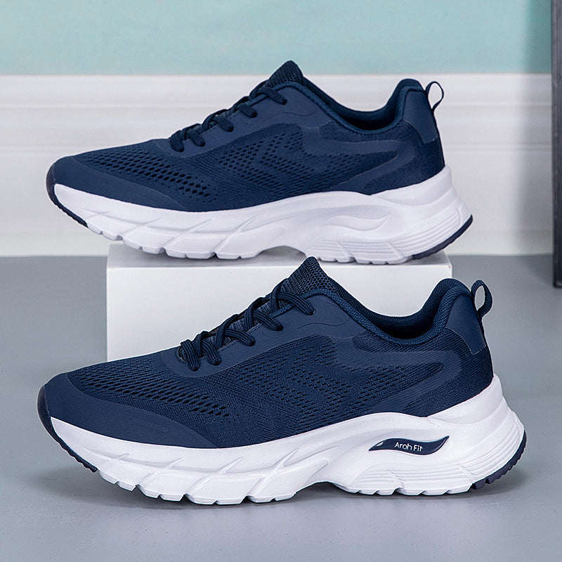 Damen Sportliche Laufschuhe mit atmungsaktivem Mesh-Obermaterial und stoßdämpfender Sohle EB