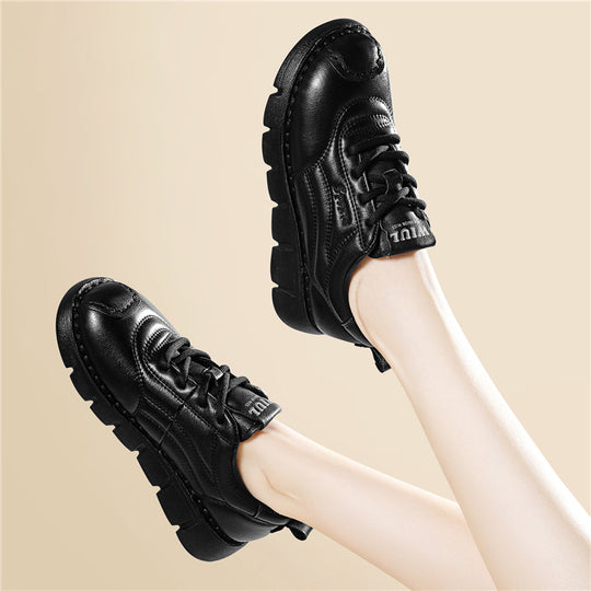 Damen modische Sneakers mit dicker Sohle und angesagtem Design EB