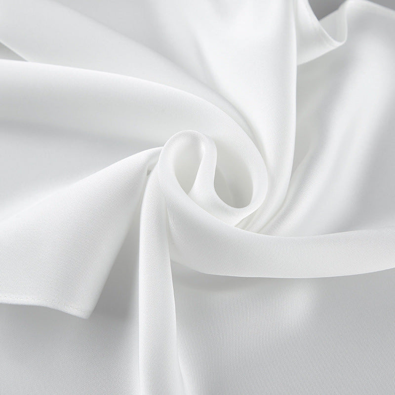 Damen elegantes Wickelkleid mit asymmetrischem Saum und raffinierter Drapierung EB