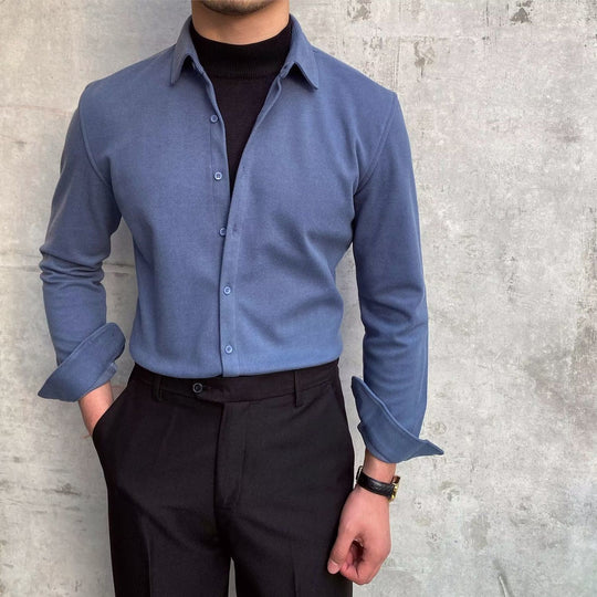 Herren Elegantes Langarmhemd EB
