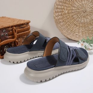 Damen Komfortable Riemchensandalen mit ergonomischem Fußbett und rutschfester Sohle EB