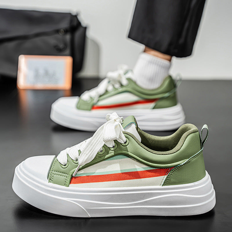Damen Modische Sneakers mit komfortabler Plattform und atmungsaktiver Obermaterialkombination EB