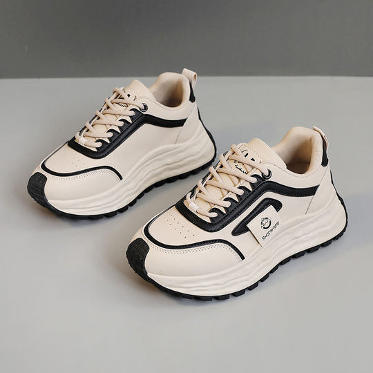 Damen Sportliche Chunky Sneakers mit rutschfester Gummisohle und atmungsaktivem Obermaterial EB