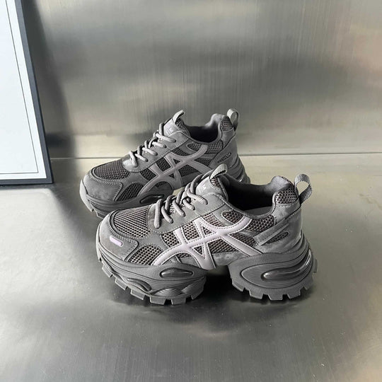 Damen Sportliche Chunky Sneakers mit atmungsaktivem Mesh und robustem Profil EB