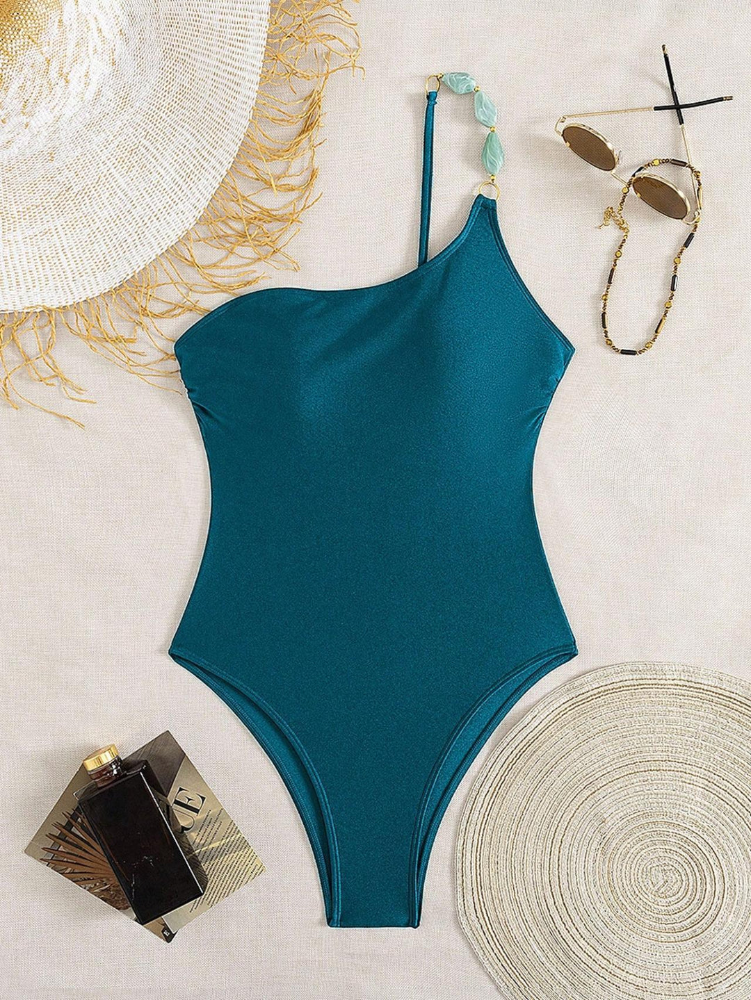 Damen Eleganter Schwimmanzug mit schmalen Trägern und figurschmeichelndem Schnitt EB