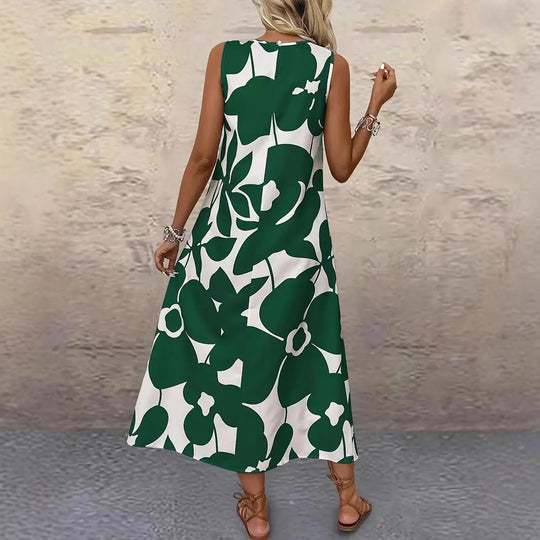 Damen Maxikleid mit floralem Muster EB
