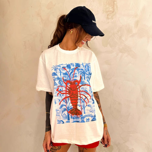 Damen T-Shirt mit künstlerischem Motiv im Vintage-Stil EB