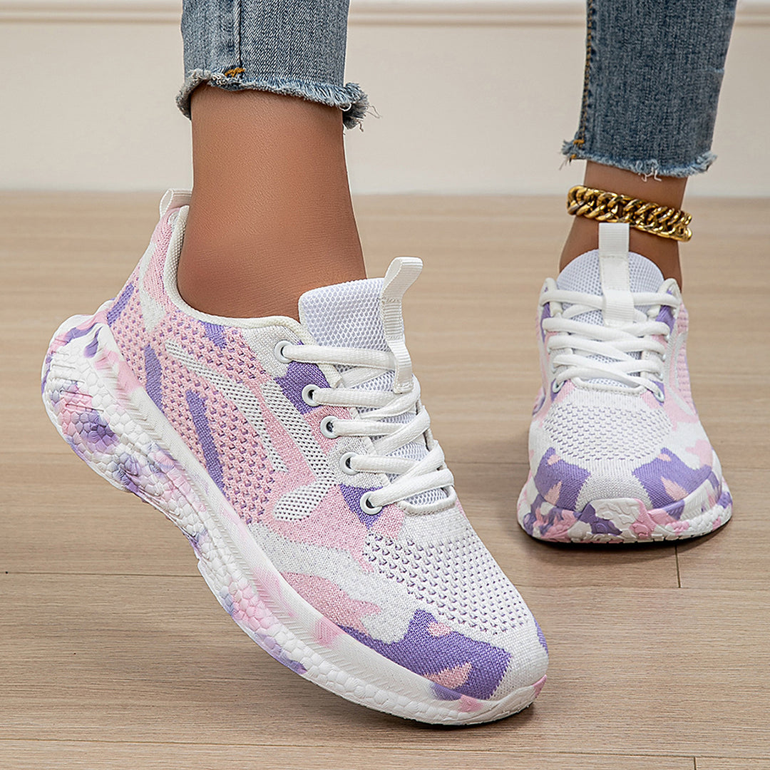Damen modische Sneakers mit atmungsaktiver Laufsohle und flexibler Dämpfung EB