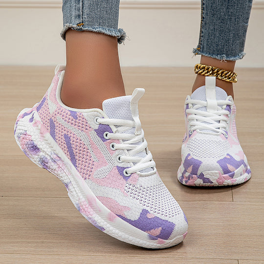 Damen modische Sneakers mit atmungsaktiver Laufsohle und flexibler Dämpfung EB