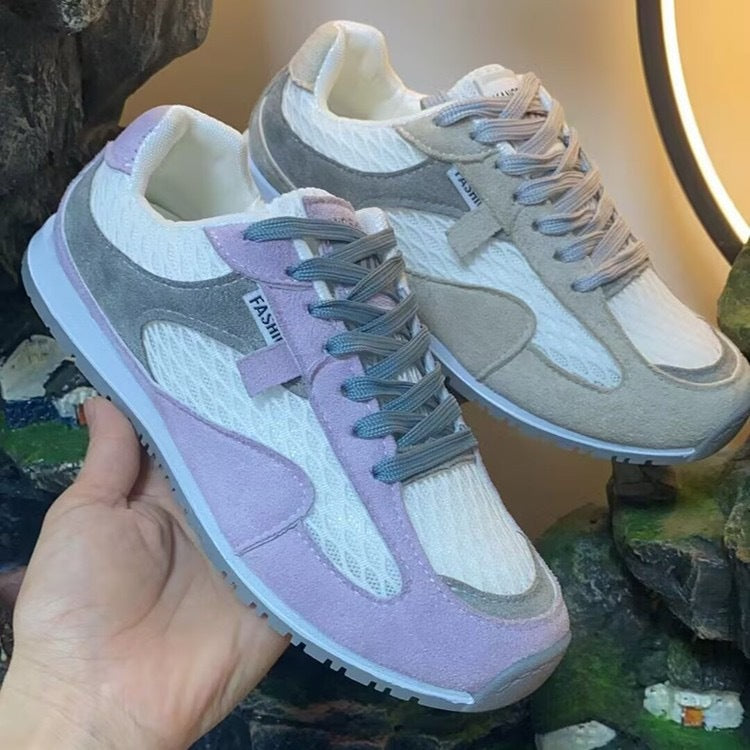 Damen Atmungsaktive Sneaker mit flexiblem Obermaterial und rutschfester Sohle EB
