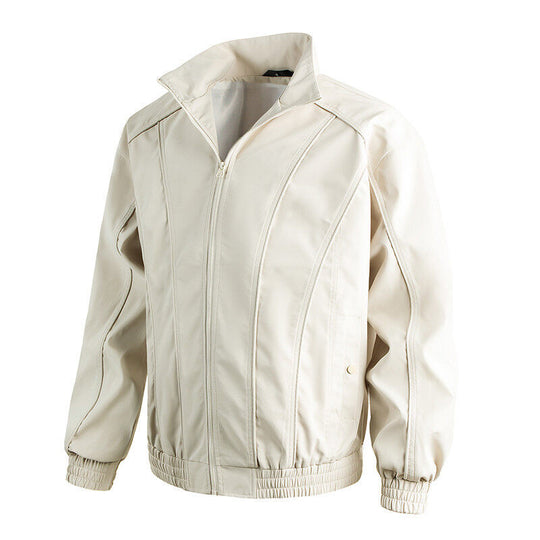 Herren Freizeitjacke mit hochschließendem Kragen und elastischem Bund EB