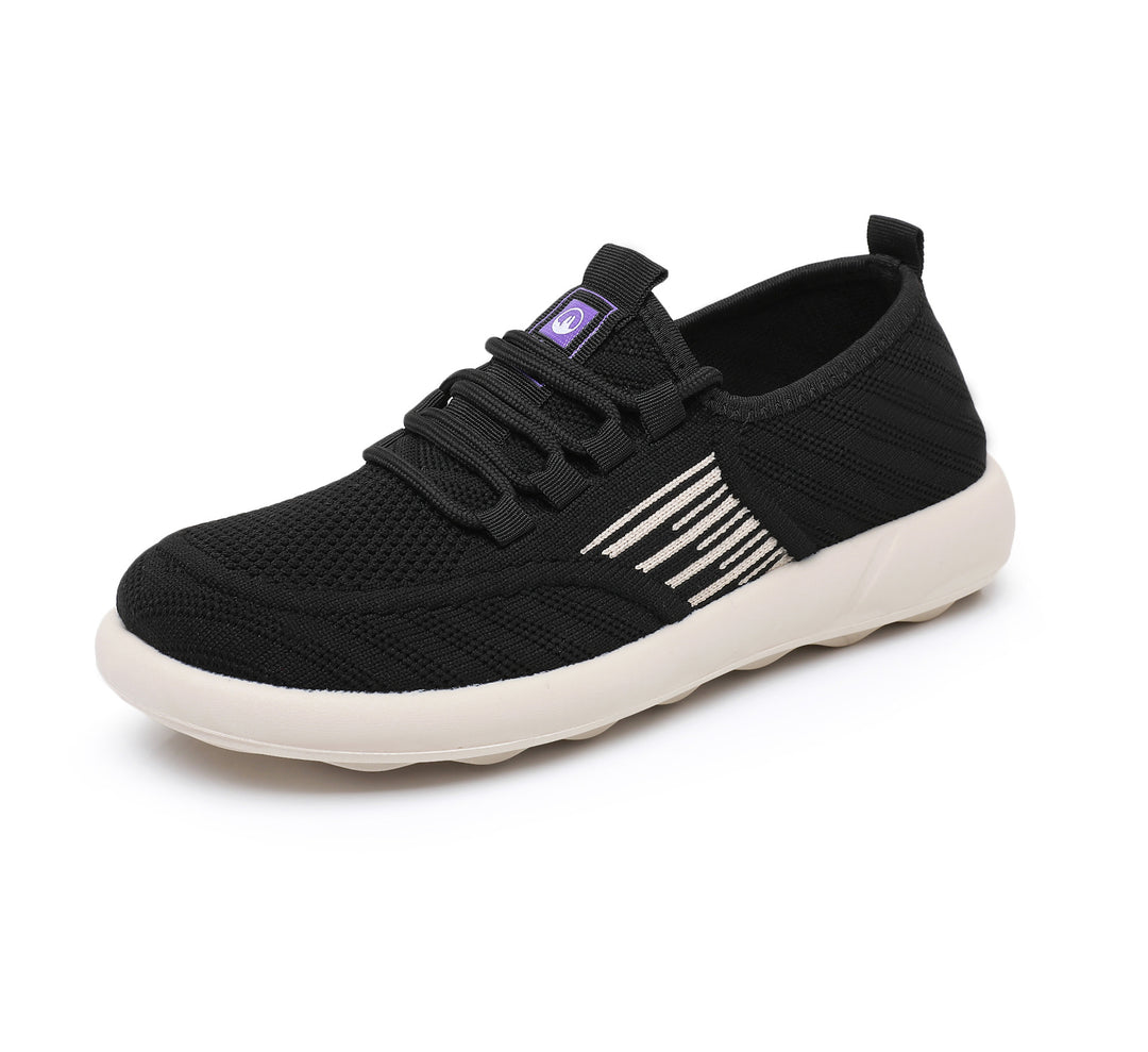 Damen Atmungsaktive Sport-Sneakers mit elastischer Schnürung und flexibler Sohle EB