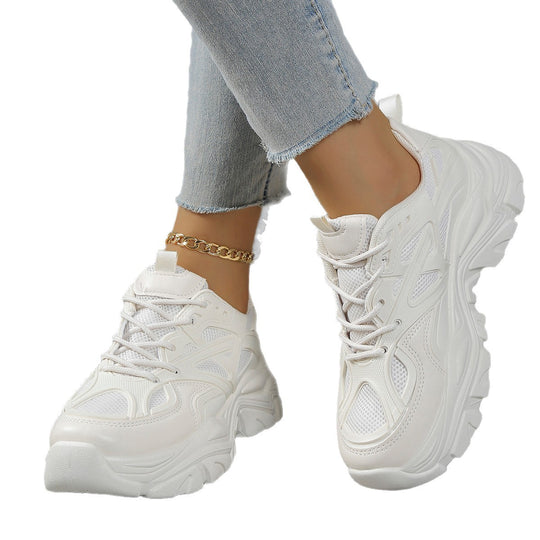 Damen Sportliche Sneakers mit ergonomischem Design und atmungsaktiver Oberflächenstruktur EB