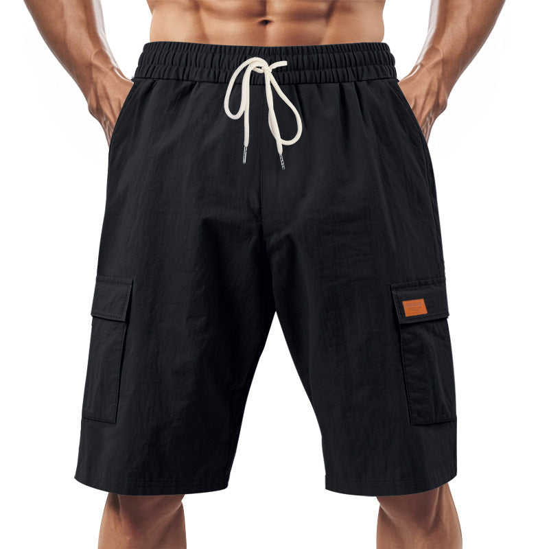 Herren Cargo-Shorts mit vielseitigen Taschen und elastischem Bund EB