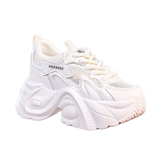 Damen Chunky Sneakers mit atmungsaktiver Mesh-Oberfläche und dämpfender Sohle EB