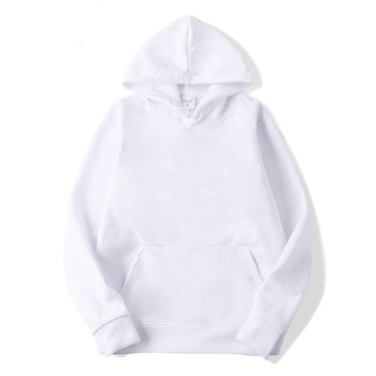 Unisex schlichter Kapuzenpullover mit Kängurutasche, gerippten Bündchen und relaxed Fit EB