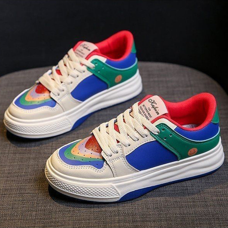 Damen Sportliche Sneakers mit farbenfrohem Design und atmungsaktivem Obermaterial EB