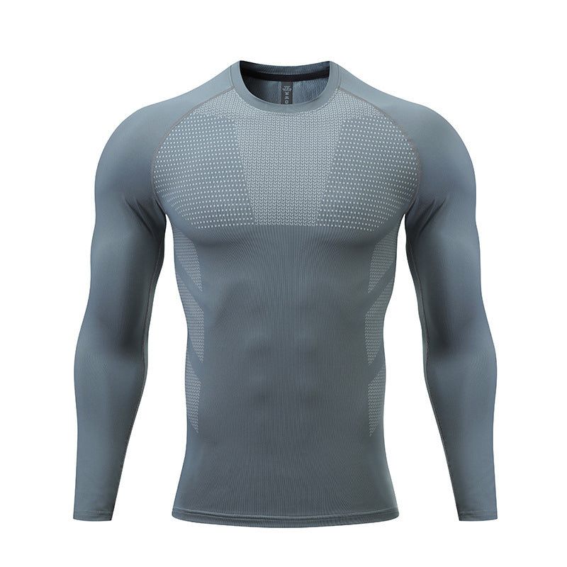 Herren Kompressions-Langarm-Sportshirt EB