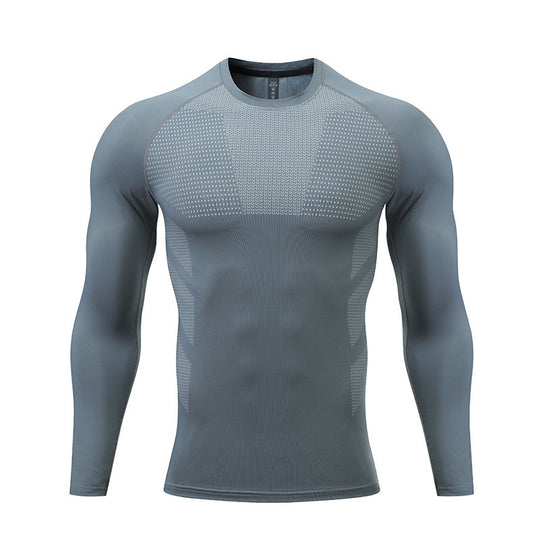 Herren Kompressions-Langarm-Sportshirt EB