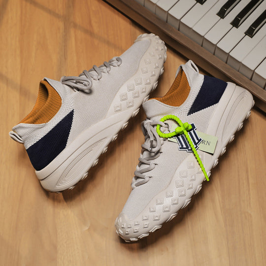 Damen Sportliche Sneaker mit hoch atmungsaktivem Strick-Obermaterial und rutschfester Sohle EB