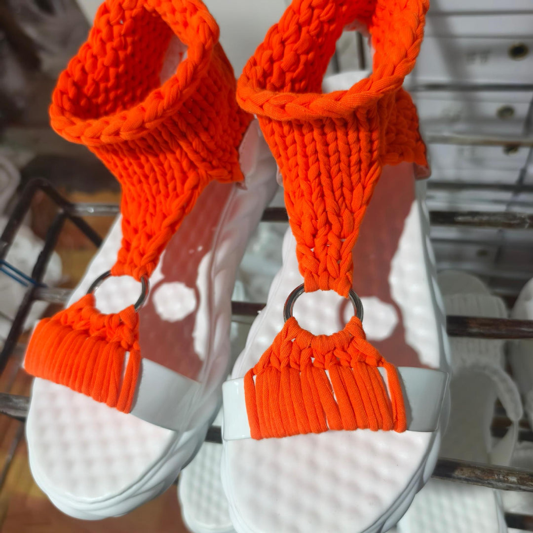 Damen Bequeme Kork-Sandalen mit innovativem Design und rutschfester Sohle EB