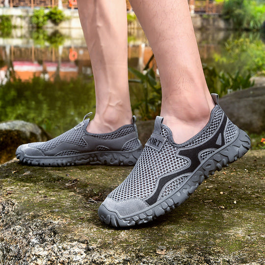 Herren Atmungsaktive Freizeit-Sneaker mit flexibler Gummisohle EB