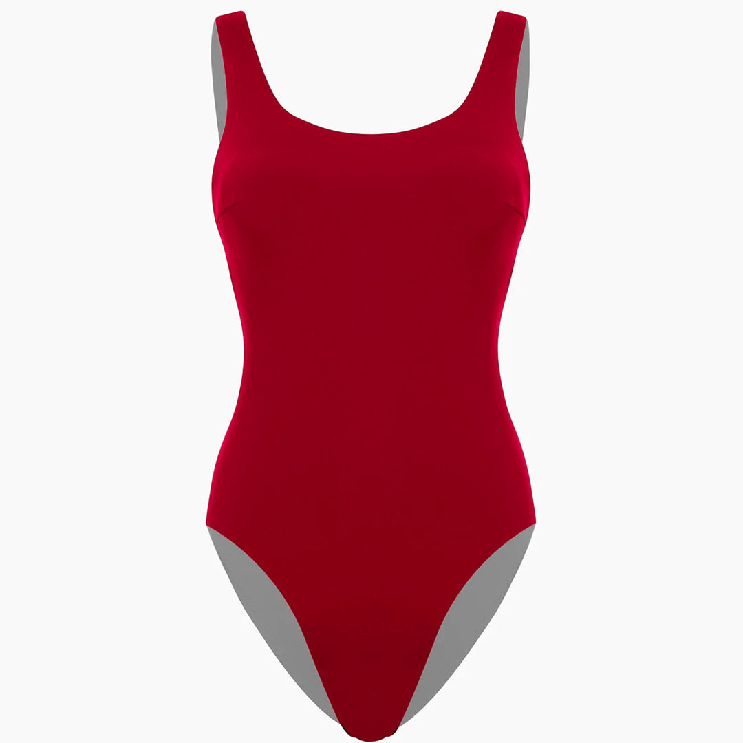 Damen Einteiliger Badeanzug mit hohem Beinausschnitt und sportlichem Schnitt EB
