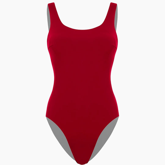 Damen Einteiliger Badeanzug mit hohem Beinausschnitt und sportlichem Schnitt EB