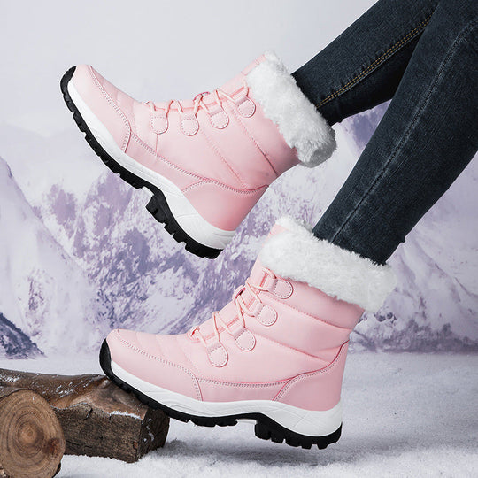 EB | Stiefel - Knöchelhöhe - Ge Quiltete Nähte - Fleece Gefüttert