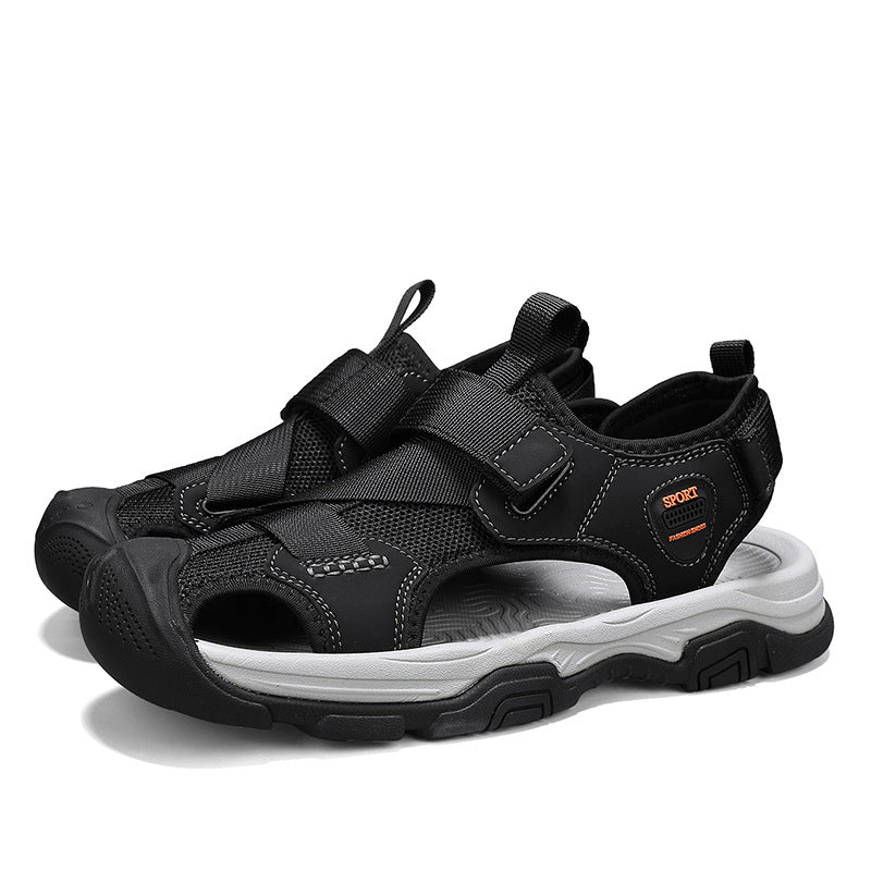 Damen Sportliche Freizeitsandalen mit verstellbarem Klettverschluss und rutschfester Sohle EB
