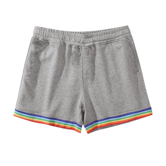 Damen Sportliche Freizeithosen mit buntem Streifen-Design EB