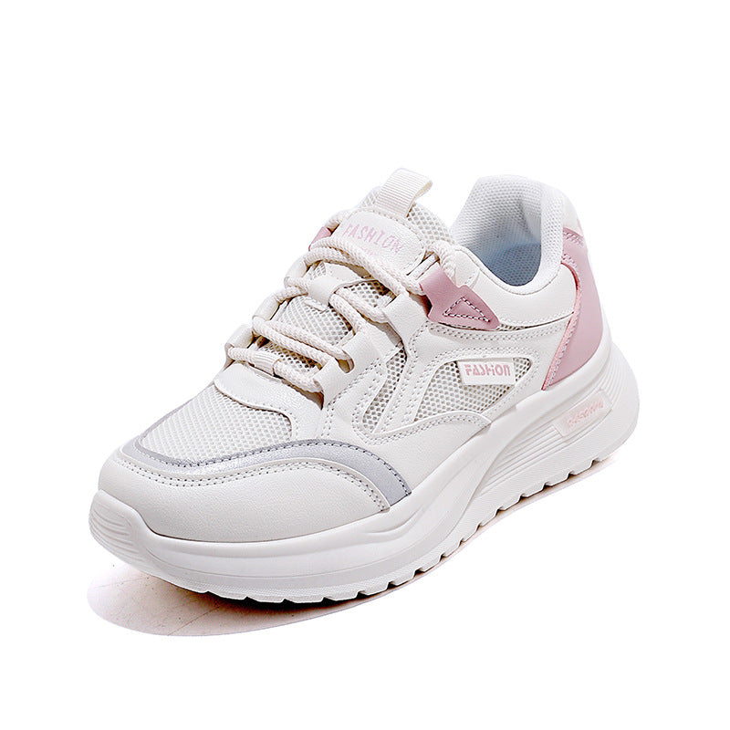 Damen modische Sneakers mit atmungsaktiver Mesh-Oberfläche und gepolsterter Sohle EB