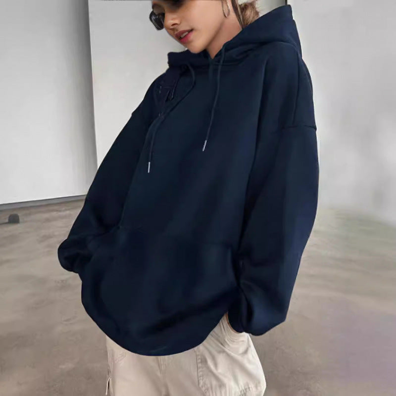 Damen Kapuzenpullover mit glitzerndem Sternmotiv EB