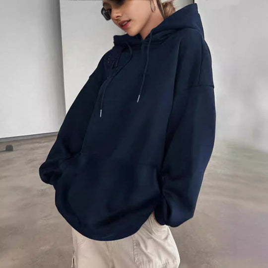 Damen Kapuzenpullover mit glitzerndem Sternmotiv EB