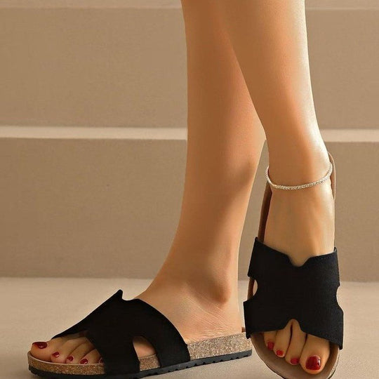 Damen Komfortable Riemchensandalen mit modischem Überkreuz-Design EB