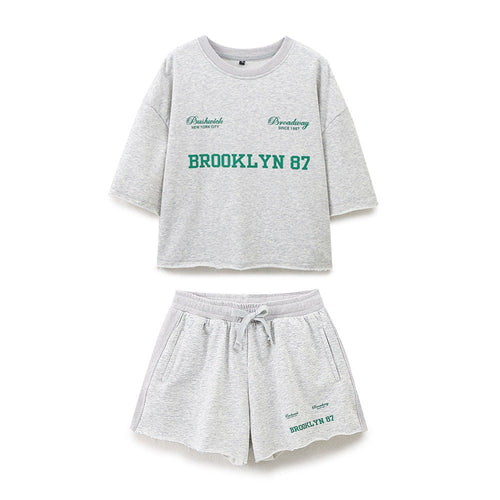 Damen lässige Freizeit-Shorts mit elastischem Bund und praktischen Taschen EB