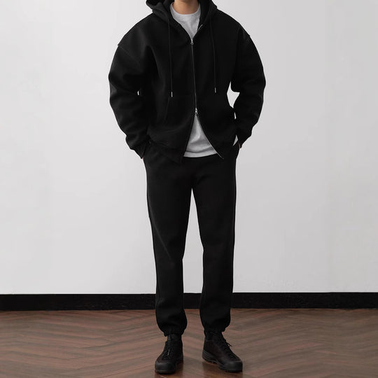 Herren bequeme Freizeitjacke mit passender Jogginghose EB