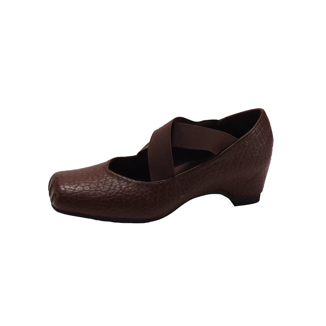 Damen Ballerinas mit gepolsterter Innensohle und elastischem Riemen EB