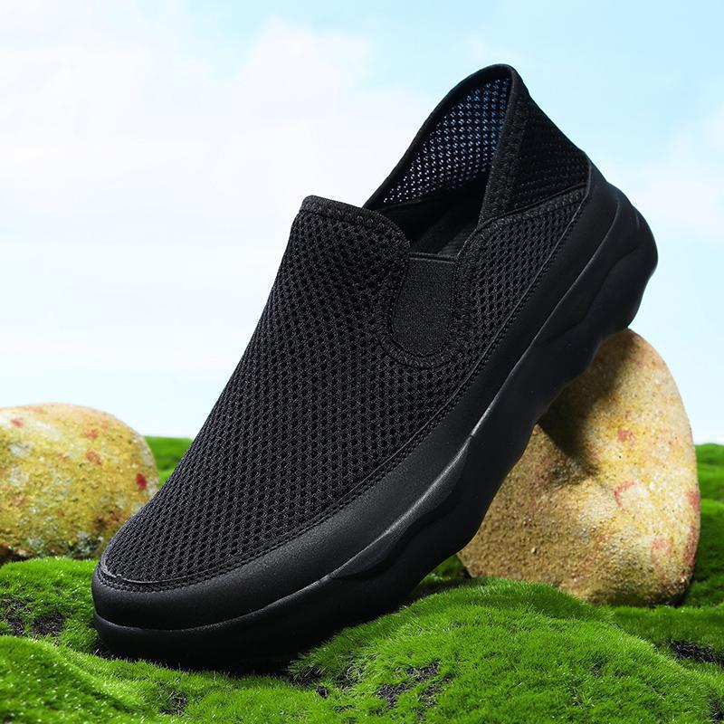 Damen Atmungsaktive Slip-On Freizeitschuhe mit flexiblem Obermaterial EB