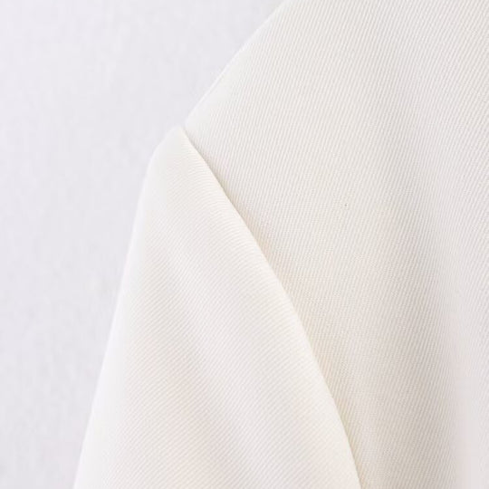 Damen eleganter Blazer mit abnehmbarem Halstuch EB