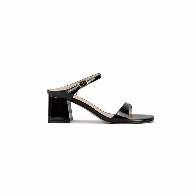 Damen Slingback Sandaletten mit blockierendem Absatz EB
