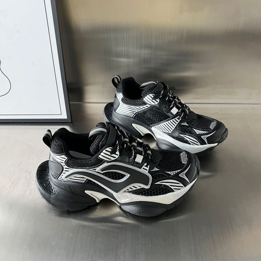 Damen Sportliche Chunky Sneakers mit atmungsaktivem Mesh-Obermaterial und stabiler Sohle EB