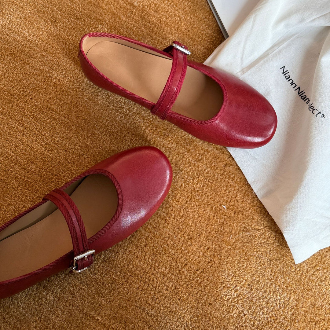 Damen Ballerinas mit verstellbarem Riemchen und gepolsterter Innensohle EB