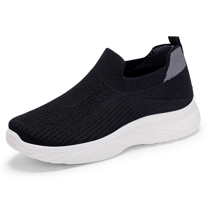 Damen Leichte Slip-On Laufschuhe mit atmungsaktivem Mesh-Obermaterial EB
