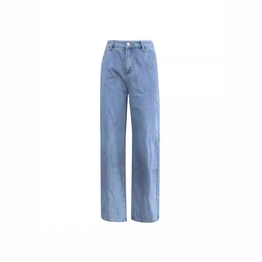Damen nan relaxed-fit Baggy-Jeans mit hoher Taille und tiefem Schritt EB