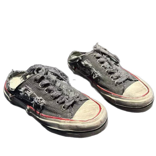 Damen Sneakers mit Vintage-Washed Look und lässigem Design EB
